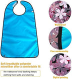 VOPHIA Adult Bibs for Women Washable Bib Reusable Waterproof Clothing Protector with Optional Crumb Catcher
