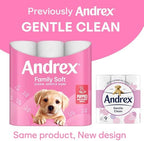Andrex Family Soft Toilet Tissue 72 Toilet Rolls (Previously Andrex Gentle Clean Toilet Paper), Gentle on your Family’s skin– Bulk Pack of 72 Toilet Rolls, Packaging May Vary