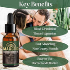 Enhancement Oil for Men – Improve Strength & Stamina Boost Health Natural Herbal Ingredients for All Male Skin Types (1oz)