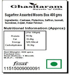 Ghasitaram Gifts Diwali Gifts Sugarfree Sweets - Sugarfree Assorted Moons Box 400 GMS