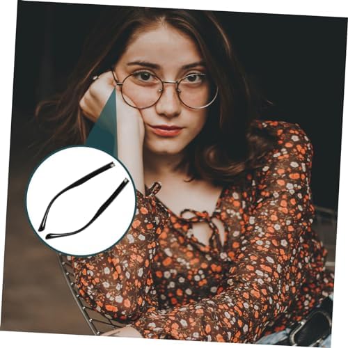 IMIKEYA 1 Pair Brown Plastic Eyeglass Temple Replacement Arms - Spring Glasses Temples for Easy Repair of Sunglasses and Eyeglasses - Universal Fit for DIY Glasses Repairs