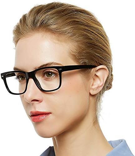 OCCI CHIARI Reading Glasses Men Unisex Reader Magnification 0 1.0 1.25 1.75 2.0 2.25 2.75 3.0 3.5 4.0 5.0 6.0 (Black,1.75)