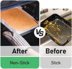 EcoDispose Non-Stick Precut Parchment Paper Baking Sheets Full Pan liner for Bake (16-3/8" x 24-3/8",White,200PCS)