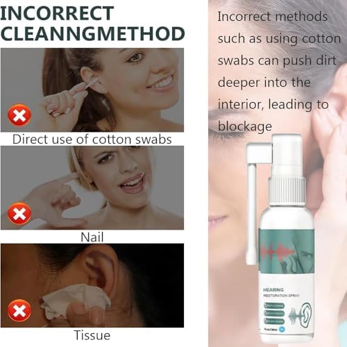 Hearing Restoration Spray, Anti Tinnitus Earwax Removal Spray, Earwax Cleaning Spray, Tinnitus Spray for Ear (1 Pack)