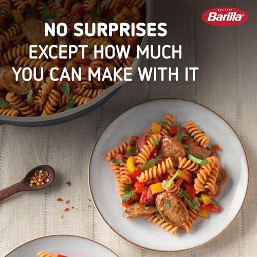 Barilla Red Lentil Rotini Pasta, 8.8 oz (Pack of 10) - Gluten Free, Non GMO & Kosher - Plant Based Protein Pasta