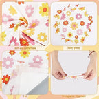 120 PCS Daisy Paper Napkins Groovy Daisy Boho Dinner Napkins Disposable Flower Decorative Party Napkin for Baby Shower Birthday Wedding Seasonal Holiday Party Supplies