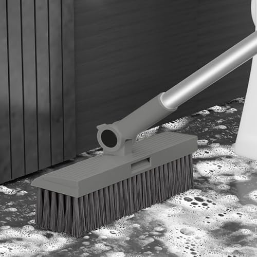 3-in-1 Broom and Dustpan Set - Stainless Steel Handle Floor Cleaning Kit for Home & Office, Space-Saving Storage Design