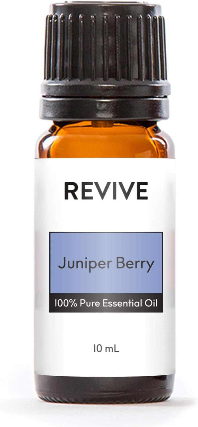 Juniper Berry Essential Oil by Revive Essential Oils - 100% Pure Therapeutic Grade, for Diffuser, Humidifier, Massage, Aromatherapy, Skin & Hair Care