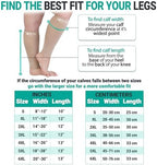Zeta Wear Plus Size Compression Sleeves 15-19mmHg Medical Grade Wide Calf