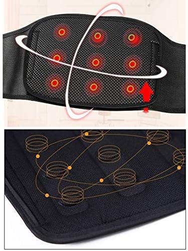 Self-Heating Lumbar Brace Belt with Removable Pad Lower Back Support Pain Relief Belt for Sciatica Scoliosis Or Herniated Disc (Size : L)
