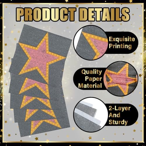 60 Pcs Movie Star Cocktail Paper Napkins 6.5 x 6.5 Inches Disposable Paper Napkins Dessert Beverage Napkin for Decoupage Luncheon Napkin for Theme Party Wedding Birthday Party