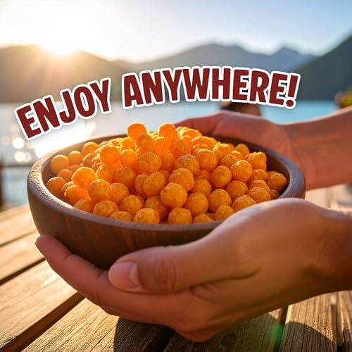 Twin Peaks Protein Puffs - (Mesquite Barbecue), Keto Friendly, Low Carb Snack (300g, 21g Protein, 2g Net Carbs, High Protein, Healthy Crunchy Snack)