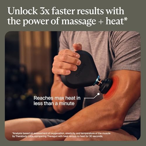 TheraGun Mini Plus Massage Gun by Therabody - Portable Massage Enhanced with Heat – Travel Essential for Faster Recovery On The Go