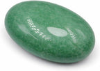 2.4" Green Aventurine Palm Stone for Anxiety Relief, Healing Crystal for Meditation & Stress Relief, Polished Pocket Stone with Gift Box