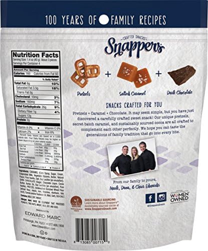 Snappers Dark Sea Salt Chocolate, 6 Ounce