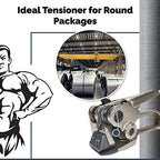 IDL Packaging S-246 Deluxe Pusher Tensioner for 3/8" to 3/4" Steel Strapping - Perfect for Both Round and Flat Packages - Heavy-Duty Steel Strapping Tool with Long Service Life
