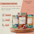 Vegan Spice Gift Set, Gourmet Seasoning Collection by NYC Chefs | Includes Za’atar, Umami Powder, Tuscan Blend, Harissa Spice, and Aleppo Pepper Flakes for Plant-Based Cooking