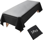 Massage Table Sheet, 87 x 51" PVC Reusable Wax Mat Pad Waterproof Massage Bed Cover Sheet (1Pcs Black)