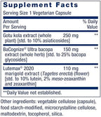 Life Extension Quick Brain Nootropic, Fast Thinking, Learning, Concentration, Lutein, zeaxanthin, gotu kola, bacopa, Gluten Free, Non-GMO, Vegetarian, 1 Daily, 30 Capsules