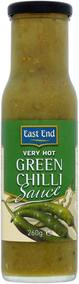East End Very Hot Green Chilli Sauce (260g) - Pack of 2