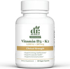 Dr. Murray's Vitamin D3-K2 Dietary Supplement - 60 Vegan Capsules | Naturally Sourced Ingredients | Daily Wellness Support | Non-GMO | Third-Party Tested for Purity and Potency