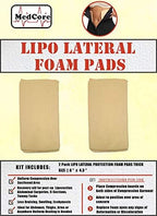 Medcore Lipo Abdominal Side Foam Pads. Use with Surgery Compression Garments Post Liposuction, Tummy Tuck, C-Section - Lateral Recovery Boards