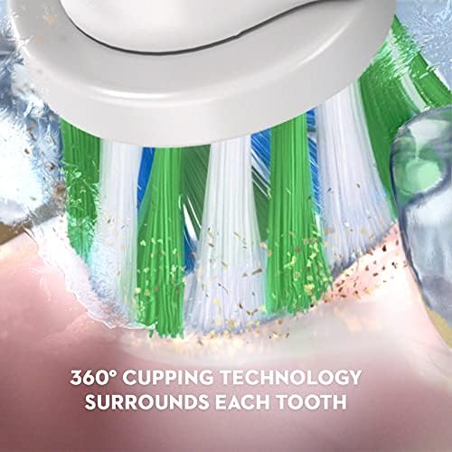 Oral-B Pro 1000 CrossAction Electric Toothbrush, Black and White, 2 Count