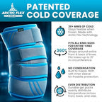 Vive Knee Ice Pack Wrap - Cold/Hot Gel Compression Brace - Heat Support Strap for Arthritis Pain, Tendonitis, ACL, Athletic Injury, Osteoarthritis, Women, Men, Running, Meniscus and Patella Surgery