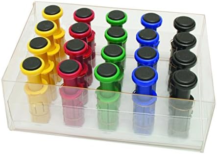 CanDo 10-3758 Digi-Flex Multi 20 Additional Finger Button with Box, Yellow/Red/Green/Blue/Black