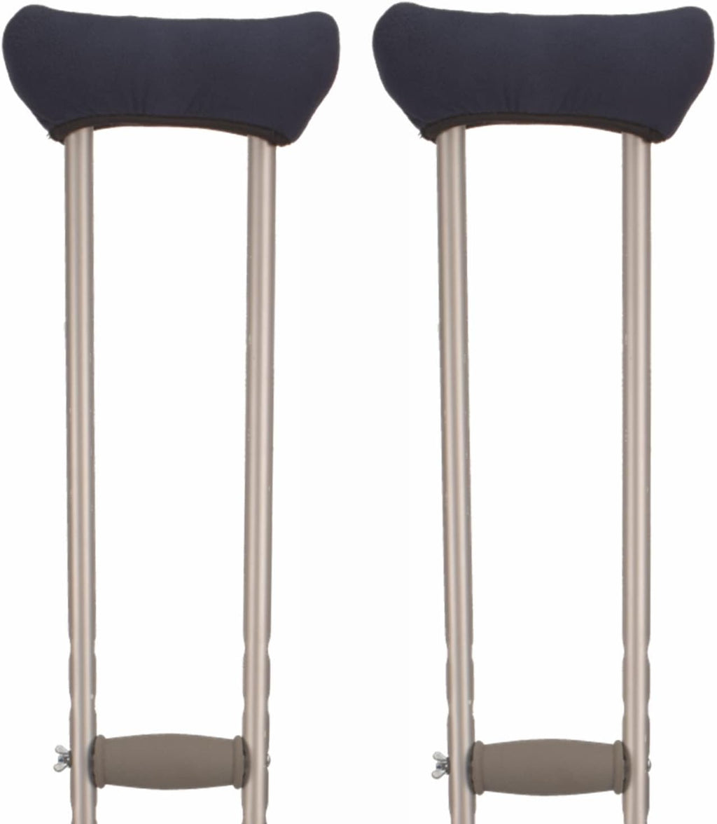 Crutch Underarm Pads Cotton Cover 1 Pair, Washable Padding for Underarm Crutches, Breathable Armpit Crutch Pad Cover, Universal Under Arm Soft Cushioned Covers for Walking Cane Accessories(2 Pack)