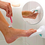 Shower Foot Rest with Suction Cups, Bathroom Wall Mounted Foot Pedal - No Drill Adjustable Height Step for Shaving Legs & Washing Feet, Secure Hold on Tile (1)