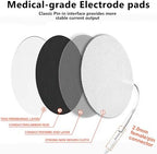 SM Electrodes TENS Unit Electrode Pads, TENS Unit Pads, TENS Unit Replacement Pads, TENS Pads, Adhesive Electrodes Pads for TENS Unit, 20PCS 2X2''Round SM Electrodes, Compatible with TENS 7000