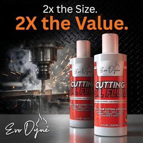 Cutting Oil, Cutting Fluid 8-OZ, Made in The USA | Cutting Oil for Drilling, Tapping, Milling | Professional Grade Fluid - Safe on Metal & Glass by Evo Dyne