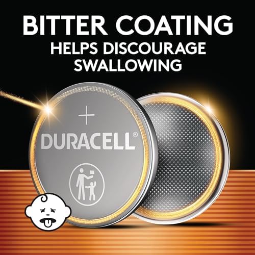 Duracell 2032 Lithium Battery, 6 Count (Pack of 1), Compatible with AirTag, Child Safety Features, Key Fob, CR2032 3V Cell