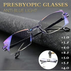 Sapphire Reading Glasses, Sapphire High Hardness Anti Blue Light Intelligent Dual Focus Reading Glasses