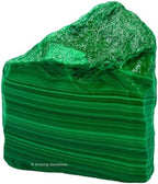 Amazing Gemstone 2 Pieces Malachite Raw Crystals and Healing Stones, Natural Rocks for Tumbling and DIY Raw Stones and Crystals
