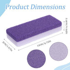 6 Pcs Foot Pumice Scrubber Ped File Foot Pumice Stone Exfoliator Scraper Pedicure Remover for Feet Hard Skin Callus Dead Skins Shower Smooth Feet Heels Cracked Heel Repair Stocking Stuffers