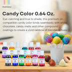 Chefmaster Pink Candy Color | True-Tone Shades | Oil-Based | Professional-Grade Dye | Chocolate, Strawberries, Cake Pops | Decorating | Easy-to-Use | Manufactured in the USA | 0.64 oz