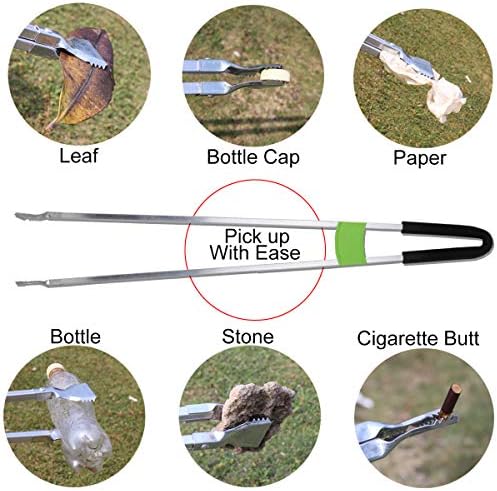 Reacher Grabber Tool,Litter Pick Up Stick Lightweight Aluminium Rustproof,Trash Tong,Reaching Assist Tool for Elderly,Garden Nabber Plogging