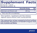 Pure Encapsulations Alpha Lipoic Acid 200 mg - 200mg ALA - Liver & Antioxidant Support* - for Nerve Health & Carb Metabolism - Vegan & Non-GMO Supplement - 60 Capsules