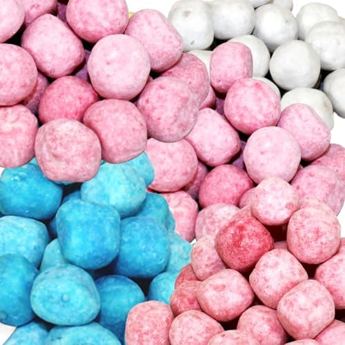 Eiffel Bon Bons Variety 5 Pack, 4 Ounce Each (Pack of 5) Caramel, Blue Raspberry, Cherry & Strawberry, Chewy Candy Snack, The Hampton Popcorn & Candy Company