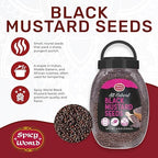 Black Mustard Seeds Whole 4.5 LB Bulk Jar - All Natural, Gluten Free, 100% Pure, Robust Flavor - by Spicy World