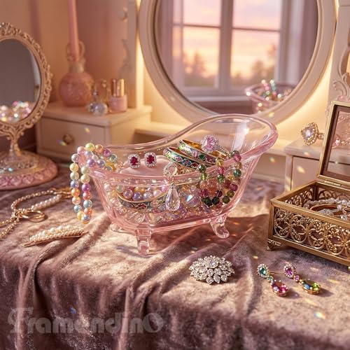 Framendino, Mini Bathtub Soap Dish Silicone Resin Molds for Jewelry Storage Holder Candle Vessel Container Flower Tray