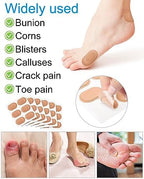 36Pcs Bunion Pain Relief Pads to Wear with Shoes, Self-Adhesive Bunion Protector Pad Corn Cushions for Women Men to Reduce Friction and Pressure