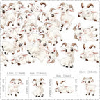 Ercadio 48Pcs Edible Goat Cupcake Toppers Sheep Cupcake Picks Animal Goat Cake Decorations for Baby Shower Kids Birthday Animal Theme Party Decorations Supplies