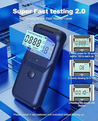 Breathalyzer, 2026 Breathalyzers for Alcohol with LCD Digital Display Personal Portable Alcohol Breathalyzer Tester with 5 Mouthpieces for Home and Party Use