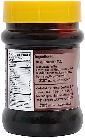 Tarkeeb Tamarind Paste (Imli) –Tamarind Concentrate 8.81 oz (250g) | No added sugar | All Natural | Vegan | Gluten Free | No Colors | NON-GMO | Indian Origin |