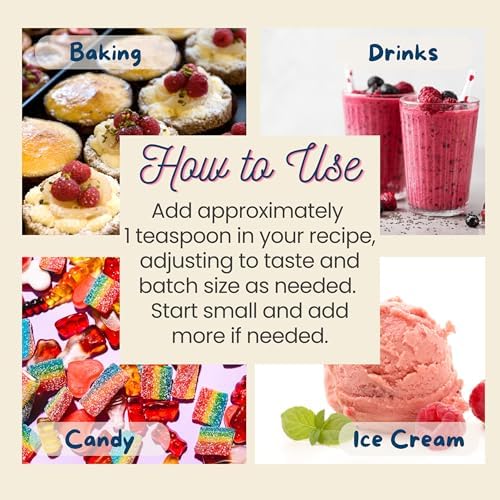 Natural Raspberry Extract for Baking, Drinks, Ice Cream and Candy - 2 Oz - Harvest Moon Delights - Raspberry Flavoring, Flavor