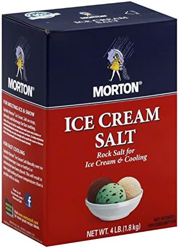 Morton Rock Salt / Ice Cream Salt, 4-pounds (Pack of8)