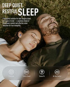 Ear Plugs for Sleeping 3 Pairs, Reusable Silicone Earplugs Sound Proof Noise Cancelling for Side Sleeper Study Travel Working Snoring Blocking -32dB Hearing Protection, with Cord & Case, Blue